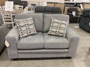 AMBERLY SOFA WITH 2 PILLOWS-PENZA FLINT